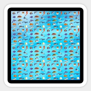 Fish Pattern Sticker